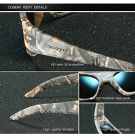 DUBERY Nouvelles Lunettes de Soleil Sportives à Monture Complète Polarisées UV400 avec Sangle Réglable de Haute Qualité pour Homme, Pêche et Surf