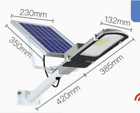 Las Mejores Luces Solares para Carreteras de 300W-1000W, Luces Exteriores de Película Delgada, Alimentadas por Batería de 6000mWH, Clasificación IP65, Control Remoto, Certificación CE, Regulables