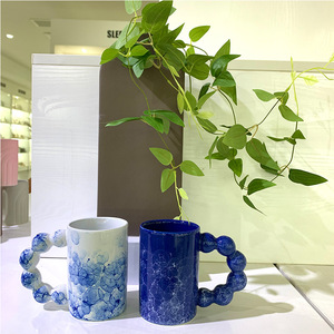 Corée du Sud INS grande oreille tasse sucre <span class=keywords><strong>gourde</strong></span> nouvelle tasse en céramique grande poignée bureau tasse à eau tasse à café - Product Image 6