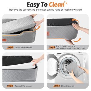 Pabrik kursi mobil anjing bersertifikat, kursi perjalanan nyaman untuk anjing besar/sedang, sepenuhnya dapat dilepas & dicuci dengan bantal tebal - Product Image 3