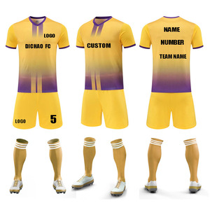 Maglia da <span class=keywords><strong>Calcio</strong></span> Personalizzata all'Ingrosso con Logo della Squadra, Manica Corta, Traspirante, in Spandex/Poliestere, Uniforme da <span class=keywords><strong>Calcio</strong></span> OEM per Adulti - Product Image 3