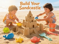 Ensemble de 25 jouets de plage en plastique avec moules à sable et clôture, jouets d'été éducatifs écologiques pour enfants, jeux intérieurs et extérieurs