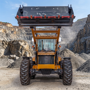 Chargeuse-pelleteuse compacte 4x4 avec chargeur frontal, godet de 0,3 m³, profondeur de 3820 mm pour l'aménagement paysager des parcs et les chantiers agricoles - Product Image 1