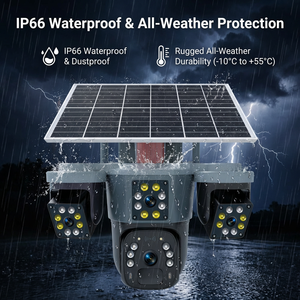 กล้องวงจรปิด Wistino AOV Solar Camera 4G LTE 3 เลนส์ เชื่อมต่อ 3 ระบบ บันทึกต่อเนื่อง 24/7 พร้อมจอภาพ 3 จอ ระบบติดตามมนุษย์ด้วย AI - Product Image 6