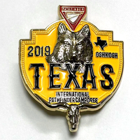 Badge personnalisé en alliage de zinc avec logo, pour la conférence Adventiste Camporee Pathfinder Club, épinglette en émail souple