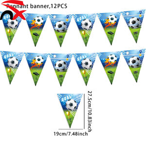 Vaisselle <span class=keywords><strong>de</strong></span> fête sur le thème du football en gros, assiettes en papier, serviettes, bannières, fournitures <span class=keywords><strong>de</strong></span> décoration pour les matchs <span class=keywords><strong>de</strong></span> football - Product Image 4