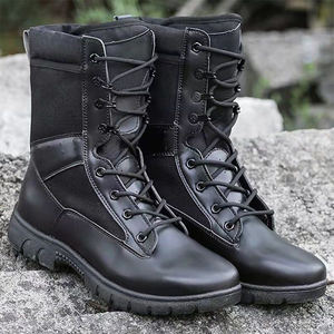 Vente en gros de chaussures de randonnée professionnelles bon marché personnalisées de haute qualité Protection de sécurité en plein air Bottes de combat de randonnée respirantes - Product Image 5