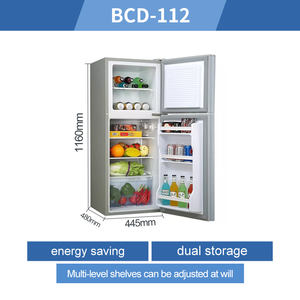 112L Offres Spéciales Double Portes Congélateur Supérieur Réfrigérateur Américain Commercial Maison Réfrigérateur Usine Cheveux Raides Prix de Gros OEM - Product Image 4