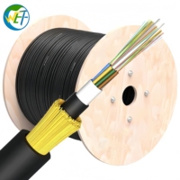 Câble ADSS 24 fibres SM, câble à fibre optique aérien extérieur, isolation et gaine en PE, longueur personnalisable