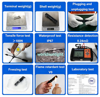 Conector Solar para Panel Solar Fotovoltaico, Resistente al Agua IP68, 30A, 1000V, CC, para Sistemas Solares