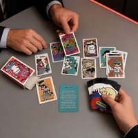 Jeu de cartes personnalisé pour fêtes en famille Drunk Cat – Édition couleur personnalisée, boîte en papier durable, jeu de cartes illustré avec logo