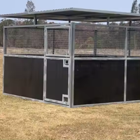 Australischer Standard Leichtbau-Stahl Pferdestall-Frontpaneele Dach Maßgefertigt Umweltfreundlich Baustellentauglich