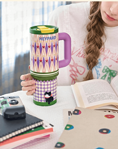 Tazza Termica Isolante Sottovuoto in Acciaio Inossidabile Senza BPA, Ecologica, Antifuoriuscita, con Cannuccia, Regalo di Compleanno Elegante, Novità 2026 - Product Image 2