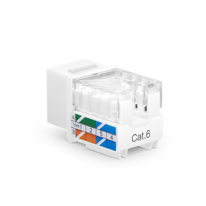 Cat6 RJ45 8P8C Trắng <span class=keywords><strong>Keystone</strong></span> <span class=keywords><strong>Jack</strong></span> mô-đun <span class=keywords><strong>UTP</strong></span> không được che chở đấm xuống 90 độ 12 cái/gói - Product Image 4