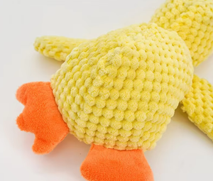 Giocattolo per Cani a Forma di Anatra in Peluche con <span class=keywords><strong>Squeaker</strong></span> - Compagno Morbido per Masticare e Dormire - Product Image 5