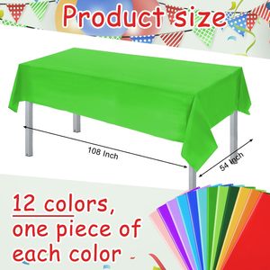 Solid Color Disposable <b>Tablecloth</b> Household Waterproof and Oil-proof Environmentally Friendly Light Luxury <b>Tablecloth</b> - Product Image 2