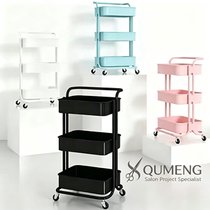 Z Hot Sale Multifunctional Metal Salon <b>Trolley</b> Storage Cart for Nail Salon Barber <b>Shop</b> Kitchen Snack Organizer - Product Image 1
