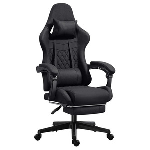 Gaming <b>Chair</b> Fabric Reclining Height Adjustable Swivel <b>Chair</b> For Home Office <b>Study</b> Room D948 - Product Image 5