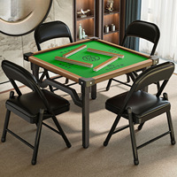 Mesa Cuadrada Plegable Multiusos - Madera Maciza y Terciopelo - Ecológica y Duradera para Comer, Jugar Ajedrez, Asar a la Leña - Pequeña para el Hogar