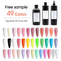 Missgel Échantillon Gratuit 1Kg Acrygel Couleur Végétalien Vente en Gros Marque Privée Gel UV Polis Acrylique Poligel Extension d'Ongles Poly Gel