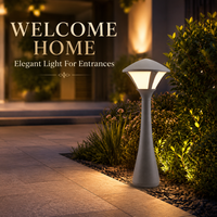 Lampe à bollard LED basse tension 12W DC24V, IP65 étanche, pour extérieur, jardin, allée, lit de fleurs
