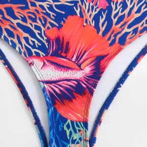 Micro Tanga Sexy para Mujer, Traje de Baño Acanalado, Ropa de Playa Brasileña, Traje de Baño de Dos Piezas - Product Image 4