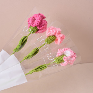 Ramo de Flores Artificiales de Carnation Hechas a Mano con Ganchillo, Regalo para el Día de la Madre - Product Image 3