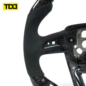 Volant en fibre de carbone véritable forgé TDD pour Lamborghini Urus Huracan LP670, dessus et dessous plats, personnalisable - Product Image 3
