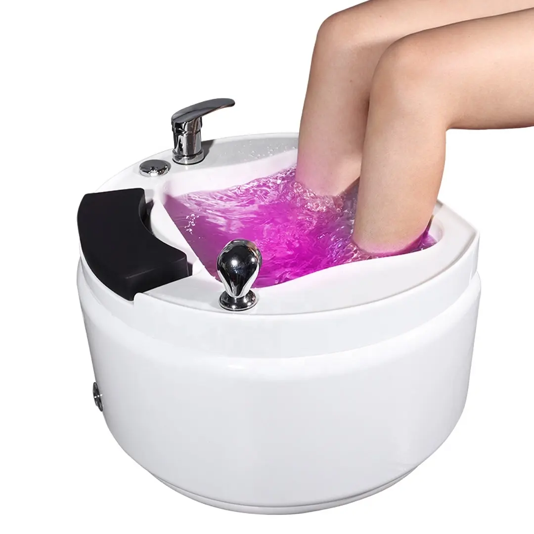Hot Sale Nail Shop Massage Foot Sink Pedicure Bowl Portable for Pedicure Chair Beauty Salon Foot SPA
