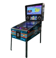 Machines de jeu flipper personnalisées-Flipper virtuel de jeu d'arcade avec panneau de manette et trackball 43 pouces