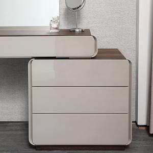 Lemari Penyimpanan Meja Rias Modern Kamar Tidur Meja Rias Mewah Ringan Panel MDF Apartemen Kecil Tanpa Kemasan - Product Image 3