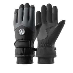 Gants de motoneige chauds et coupe-vent épais en polaire d'hiver pour hommes et femmes, gants de <span class=keywords><strong>ski</strong></span> antidérapants pour le snowboard et l'extérieur, avec LOGO personnalisé - Product Image 1