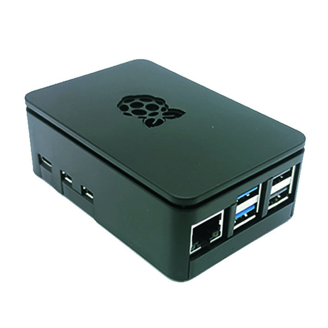 ABS Shell Enclosure for Raspberry Pi 5 Black Housing with Optional Active Cooler Consumer Electronics Product