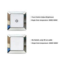 Luz de techo para RV de 12V 24V sin interruptor, luz de cúpula ovalada tipo pancake, accesorio de iluminación interior para RV, autocaravanas, caravanas y remolques