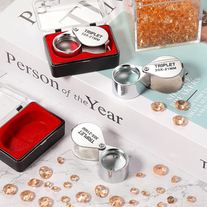 30x21 Mét tất cả các kim loại Magnifier jeweler LED Ống Kính kim cương Loupe Magnifier - Product Image 5