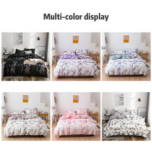 大理石柄羽毛布団カバー<span class=keywords><strong>3</strong></span>ピース寝具セット - Product Image 4