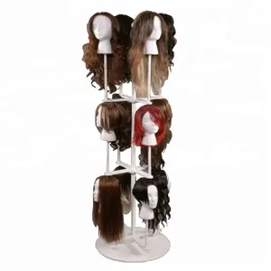 Professional Salon Tools Wig Display Custom Rotating Metal Wig Stand