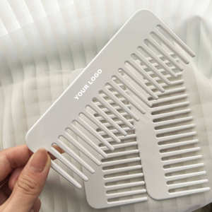 Kinling OEM Design nuovo arrivo Logo personalizzato 4mm di spessore a denti larghi pettine per capelli alla moda acetato - Product Image 1