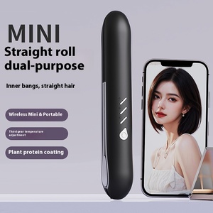 Mini <span class=keywords><strong>fer</strong></span> à lisser <span class=keywords><strong>sans</strong></span> <span class=keywords><strong>fil</strong></span> Portable <span class=keywords><strong>fer</strong></span> à friser plaque en céramique à double usage USB Ion négatif électrique Mini attelle ménage - Product Image 5