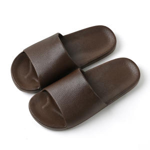 Pantuflas de <span class=keywords><strong>Pareja</strong></span> de Color Oscuro Premium para Verano, Minimalistas, Antideslizantes, de Suela Blanda, Cómodas para Uso en Interiores y Baños - Product Image 3