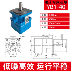 Starcore Yb1 Hydraulic Pump 2.5-200 Fixed Displacement Vane Pump For Low Medium Pressure Grinding <b>Sawing</b> Machines - Product Image 3