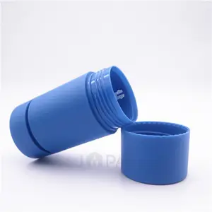 Frost Blue Bpa Free Deodorant Plastic Tube Private Printing Twist Body Foundation Tube 30ml