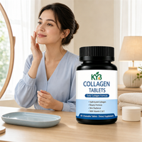 Complément de collagène hydrolysé en comprimés, 90 unités, pour la beauté et le bien-être buccal, portable et idéal pour les voyages