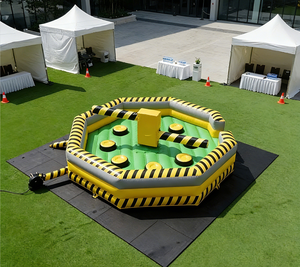 EASYFUN Factory - Juego Inflable Wipeout Meltdown de Alta Calidad, Juego Interactivo Comercial Eliminator para <span class=keywords><strong>Alquiler</strong></span> en Fiestas - Product Image 5