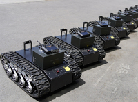 Châssis de chenille de plate-forme de voie en caoutchouc de haute qualité Protection contre les incendies et inspection Robot de châssis de Robot télécommandé de voiture