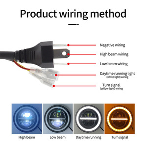 Fábrica 40W <span class=keywords><strong>Mejor</strong></span> luz LED frontal Color blanco Material de aluminio 6000K Temperatura de color para todoterreno Jeeps Coches Motocicletas - Product Image 4