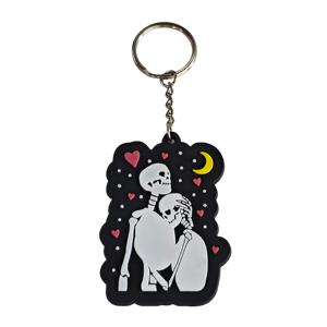 No Minimum Custom logo 3D PVC Embossed Keychain Rubber Keychain Soft PVC Rubber Keyring - Product Image 4