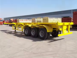 Chasis esquelético de 3 ejes para semirremolque de camión con cuello de cisne de contenedor de envío de 40-45 pies - Product Image 3