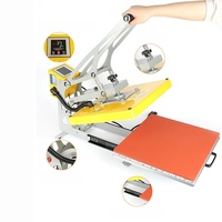 Presse à repasser manuelle plate 38*38 pour T-shirts et vêtements – Machine de transfert numérique à plat personnalisée