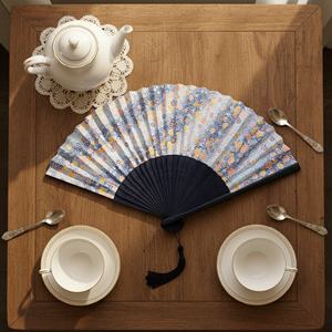 Abanico de Bambú Personalizado Promocional al por Mayor, Abanico de Mano de Madera Española de Alta Calidad para Artesanías de Bambú - Product Image 6